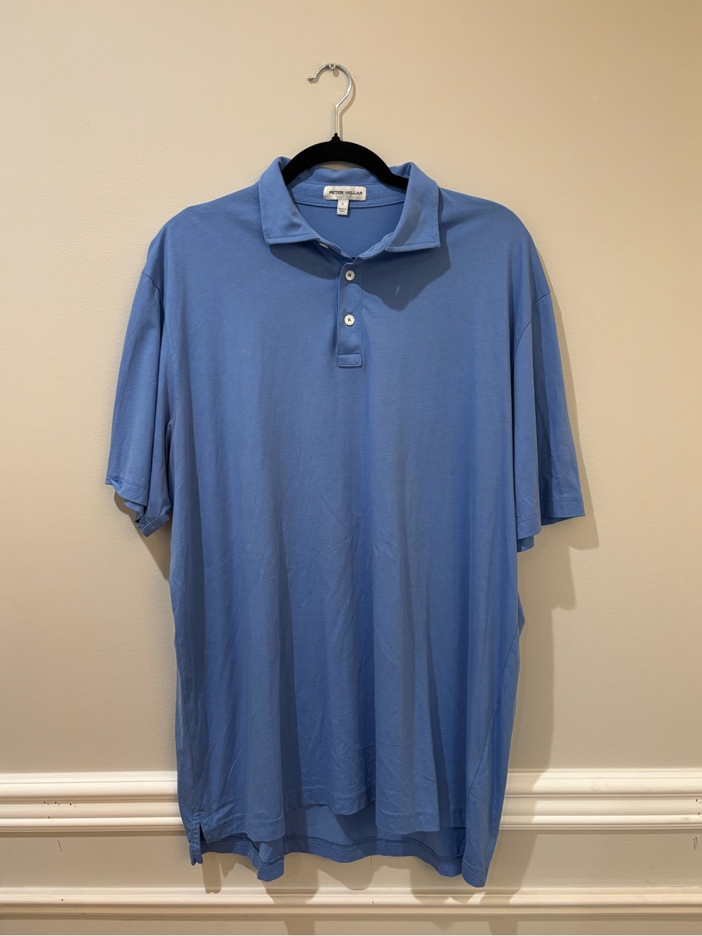 Peter Millar Light Blue Short-Sleeve Polo